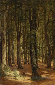 DANS LE paysage classique WOODS Ivan Ivanovitch forêt Peinture à l'huile